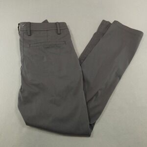Birddogs Pants Men 30x30 Act 28x29 Gray Lined Khaki Chino Stretch Zip Pocket EUC